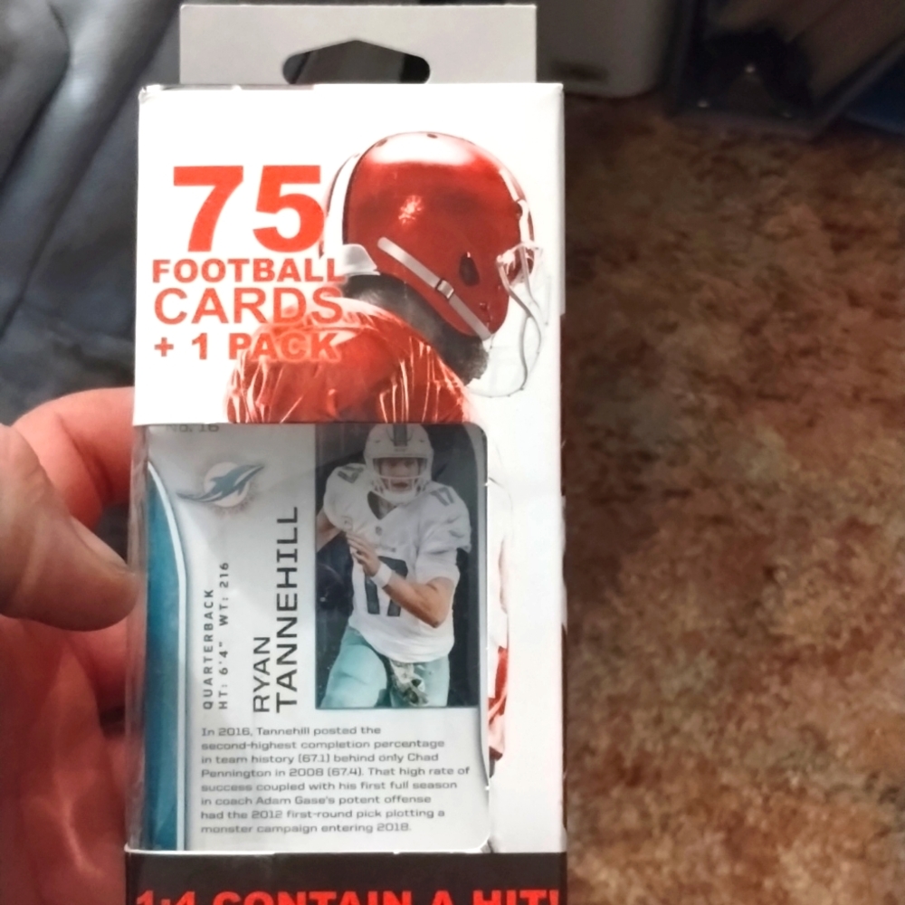 Football cards.